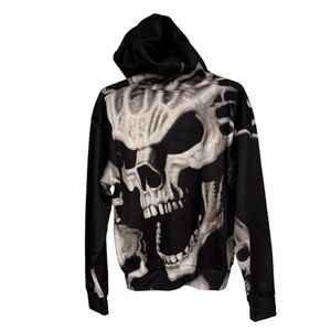Skull Hoodie Size Large Halloween